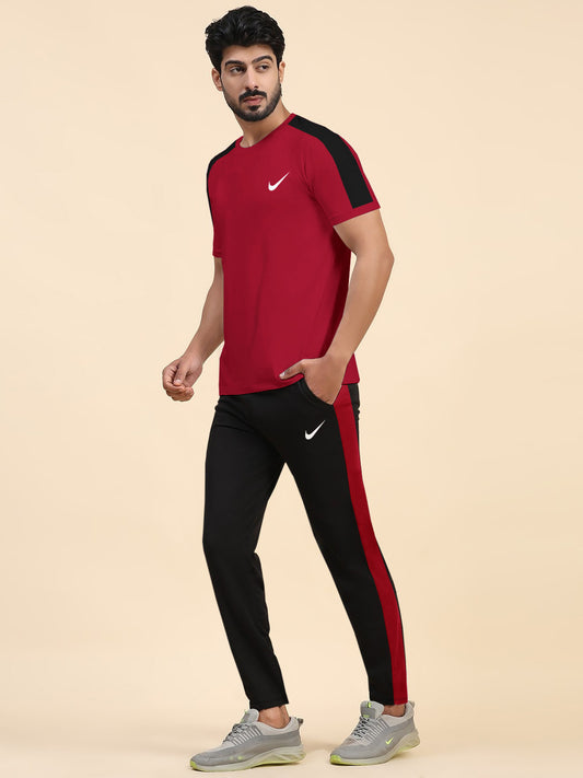 Nik Red & Black Dri-Fit Tracksuit