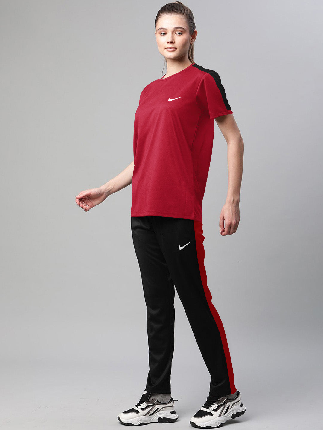 Nik Red & Black Dri-Fit Tracksuit